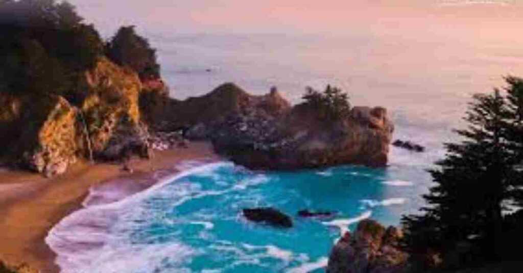 McWay Cove Beach and Big Sur
